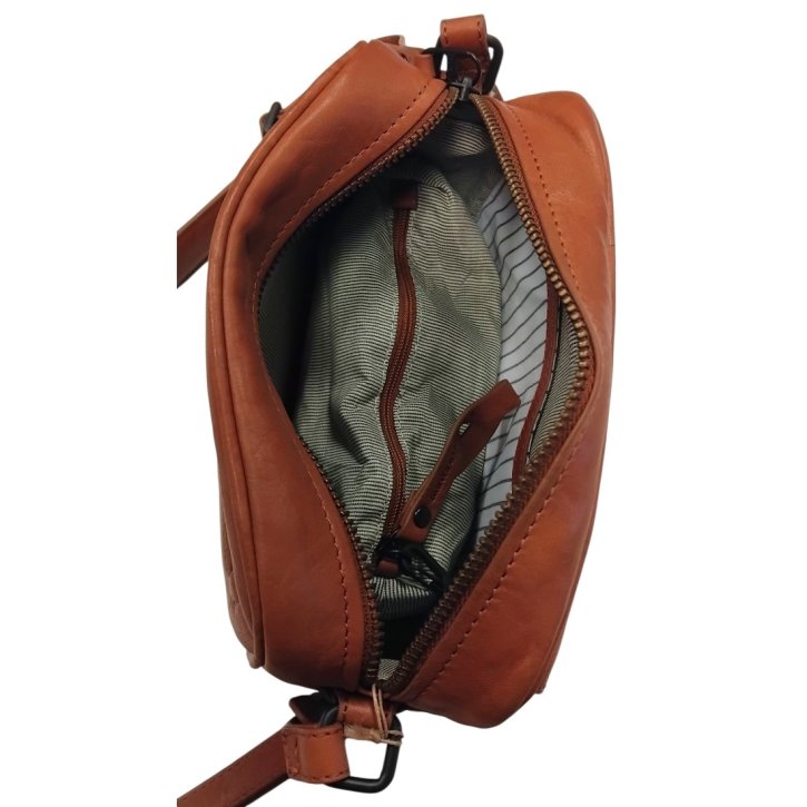  MRS. MINT Umhängetasche caramel